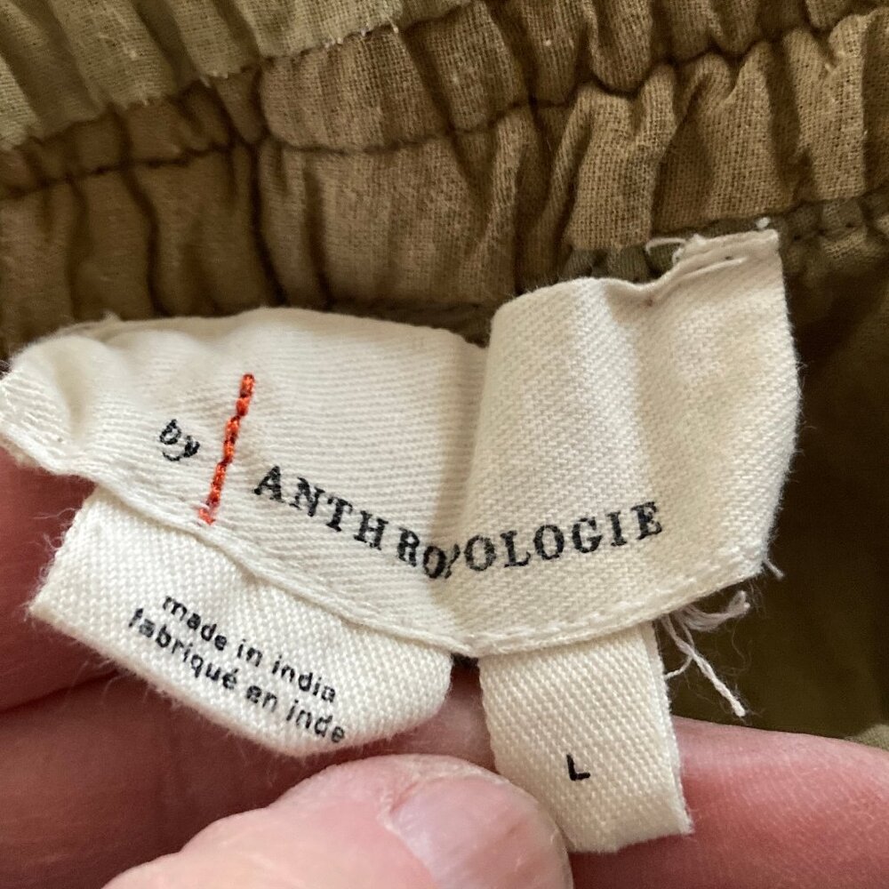 Anthropologie Jogger Pants Patchwork Hippie Boho Festival Indie Womens L Pull On - Picture 5 of 6